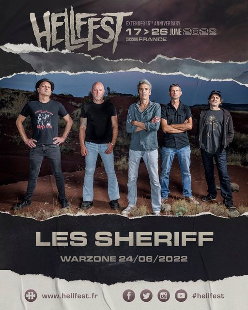 Les Sheriff au Hellfest 2022