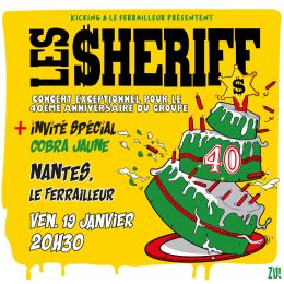 En janvier, Les Sheriff seront de retour au Ferrailleur de Nantes pour un concert exceptionnel !